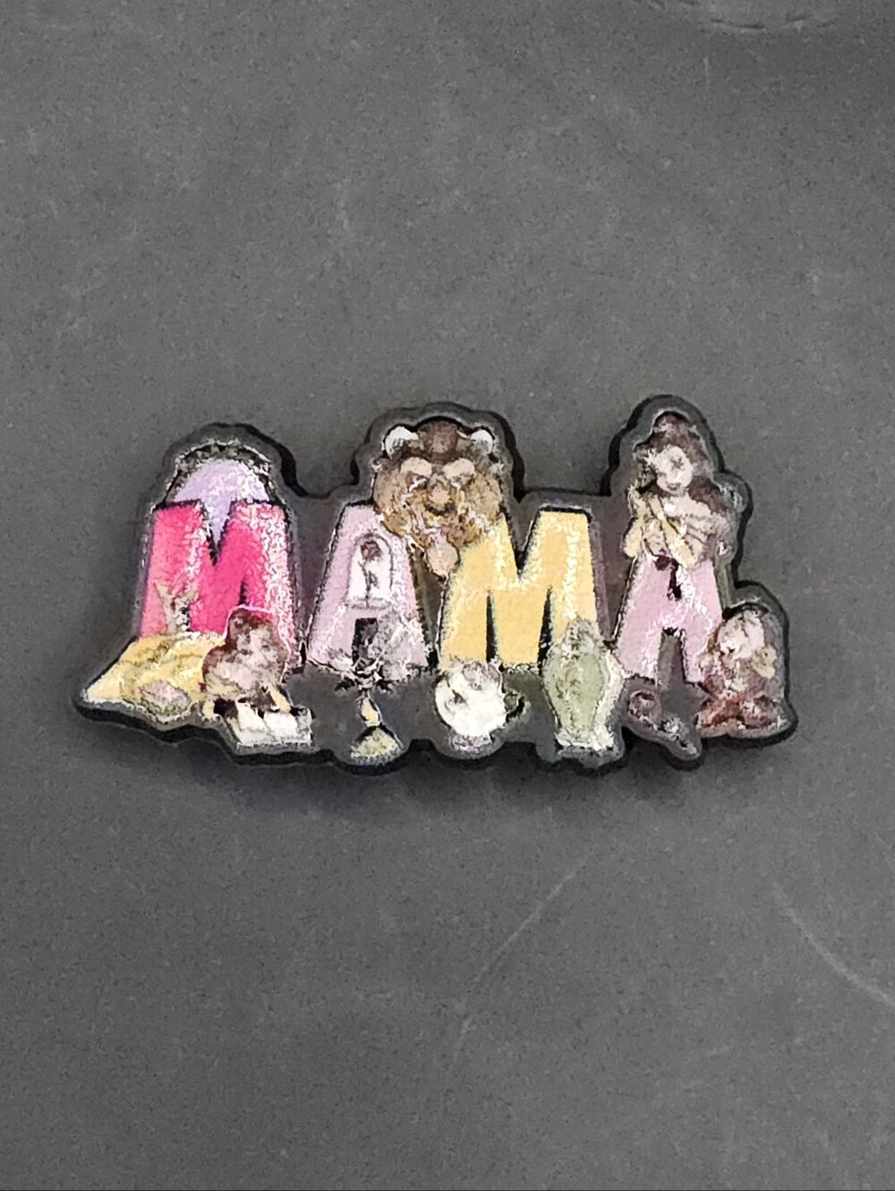 (5/$15) Mama in Beauty and The Beast Theme Croc Charm